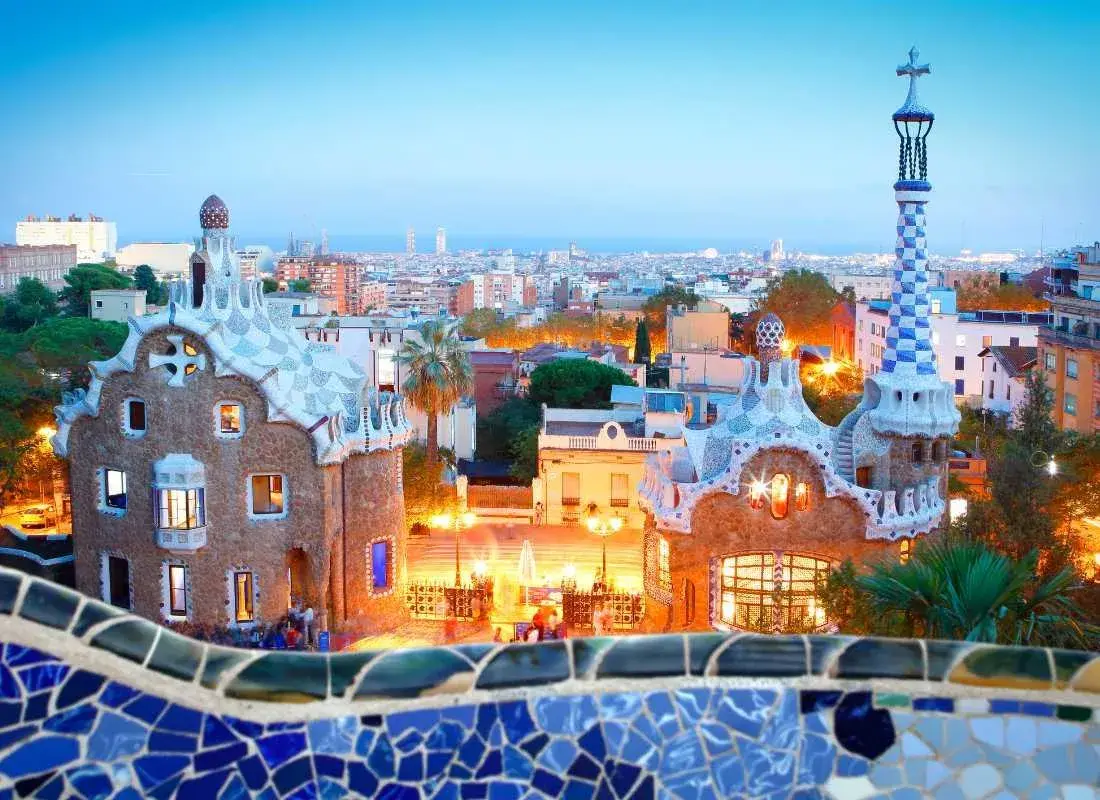 Pár a barcelonai adventi vásárban