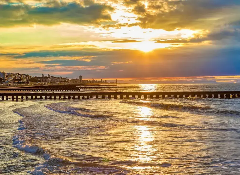 Fürdőzés az olasz riviérán, Lido di Jesolóban