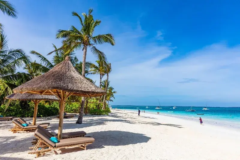 Riu Palace Zanzibar tengerpartja madártávlatból